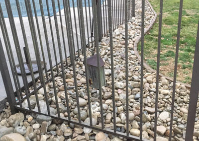 Landscaping with Stones Around Pool